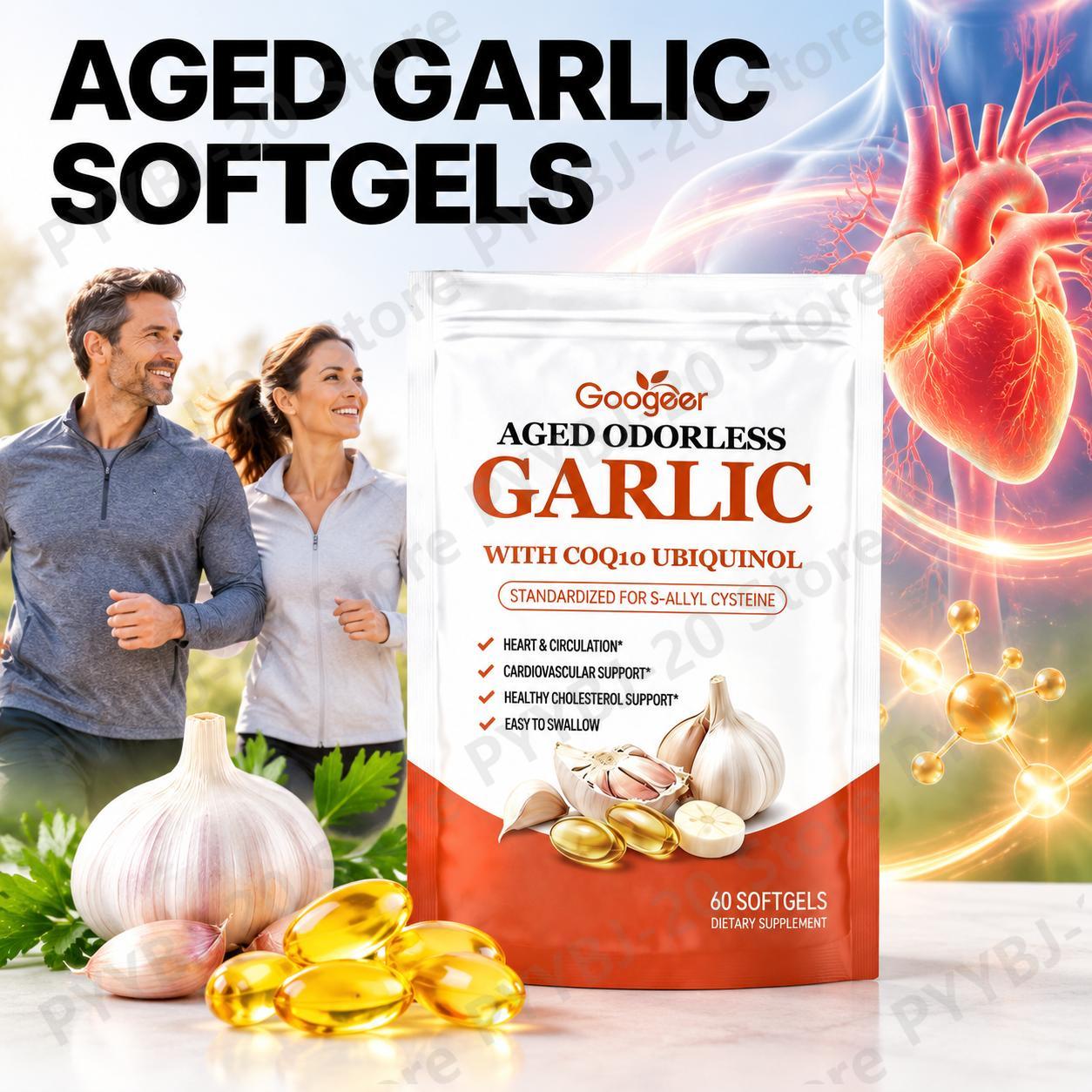 グーギー 老化防止効果のある無臭ニンニクソフトジェル（コエン - Coq10 Ubiquinol Softgel のレビューと価格