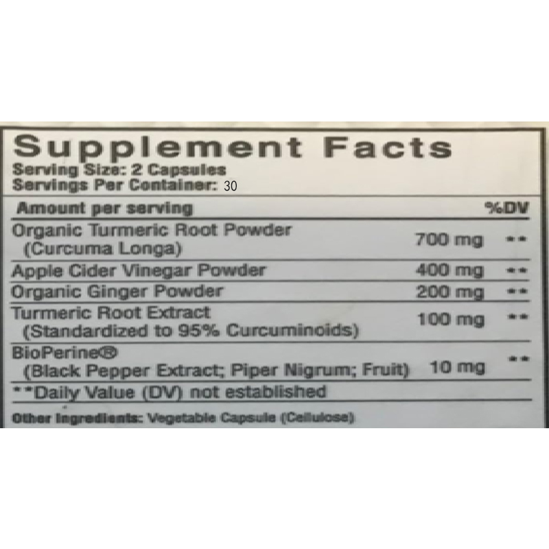 オーガニックウコン根パウダー、オーガニック生姜パウダー、アッ - Turmeric Curcumin Capsule のレビューと価格