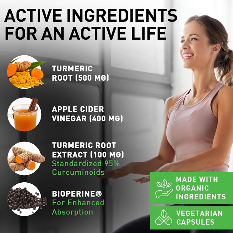 オーガニックウコン根パウダー、オーガニック生姜パウダー、アッ - Turmeric Curcumin Capsule のレビューと価格