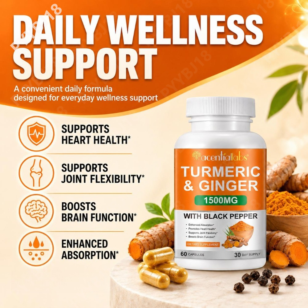 ターメリック＆ジンジャー配合カプセル。オーガニックターメリッ - Turmeric Curcumin Capsule のレビューと価格