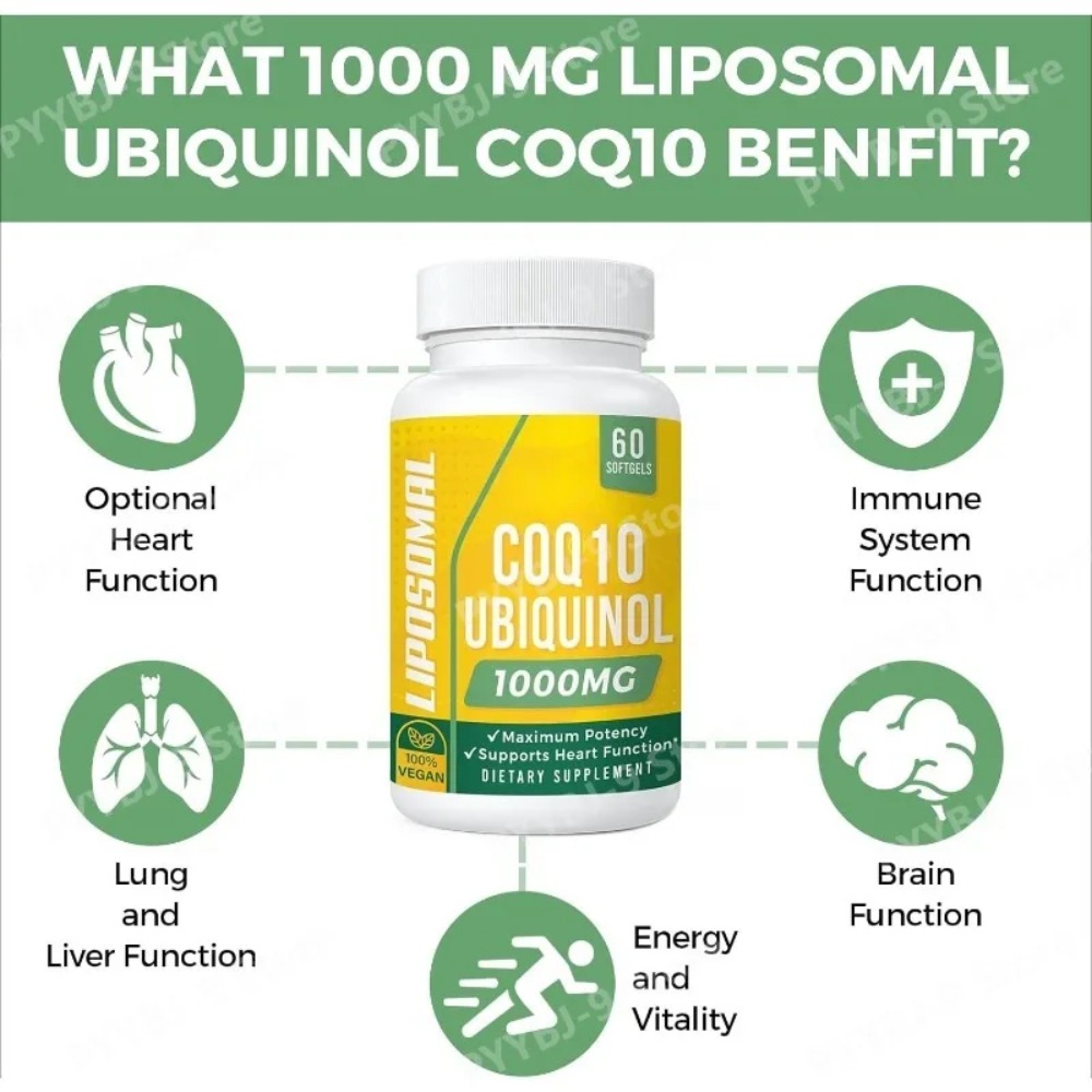 CoQ10（ユビキノール）ソフトジェルカプセル。心臓の健康、 - Coq10 Ubiquinol Softgel のレビューと価格