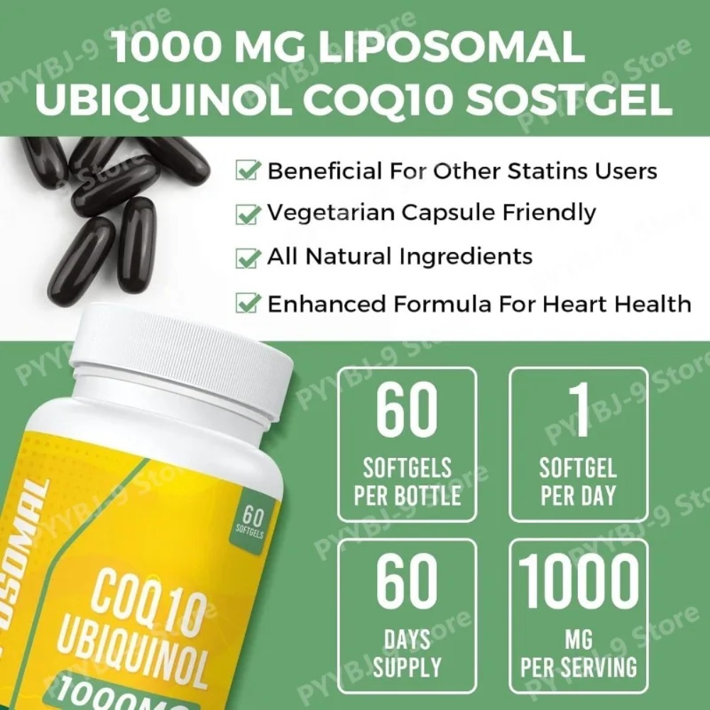 CoQ10（ユビキノール）ソフトジェルカプセル。心臓の健康、 - Coq10 Ubiquinol Softgel のレビューと価格