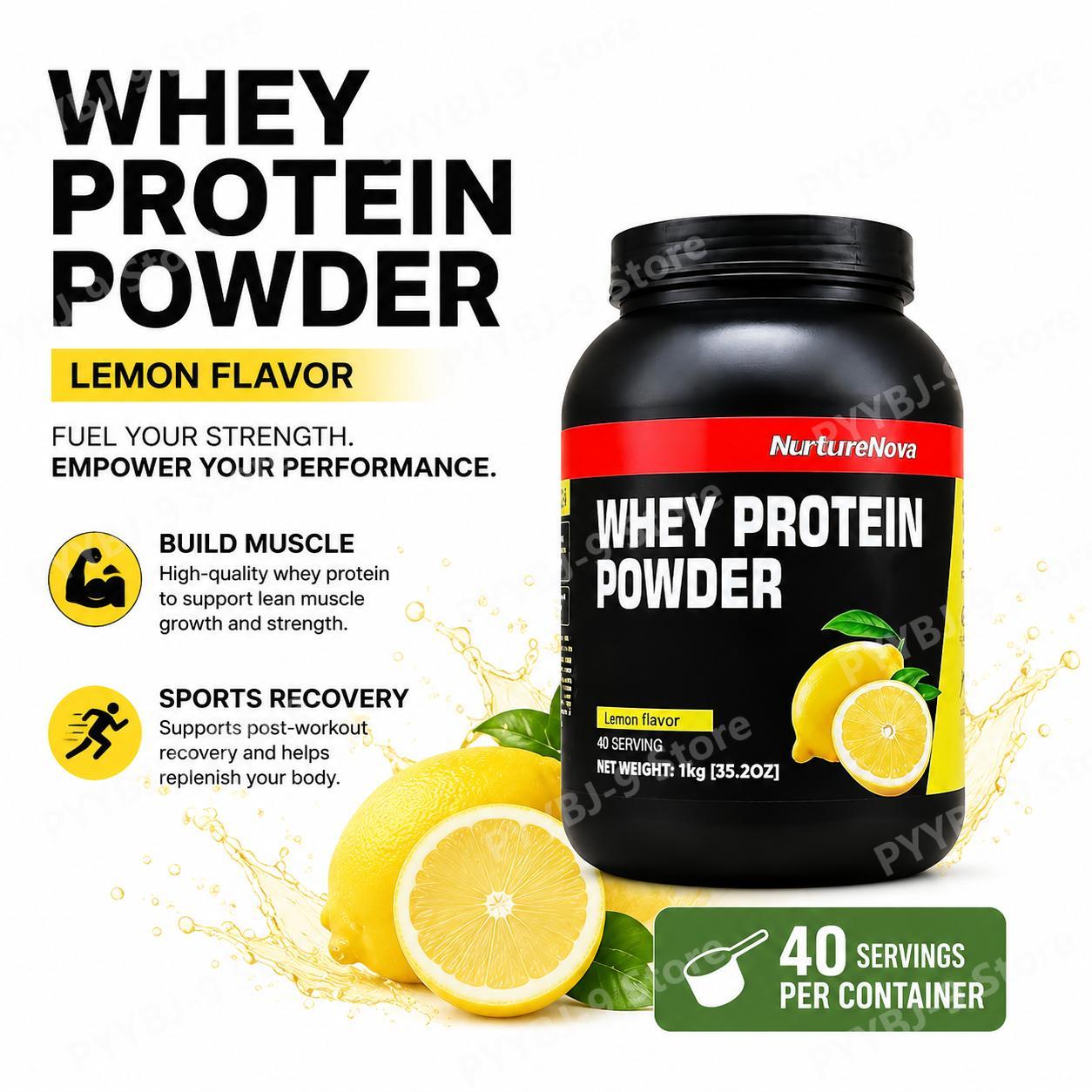 ナチュアノヴァ ホエイプロテインパウダー レモン風味 筋肉増 - Nutrition Of Fitness のレビューと価格